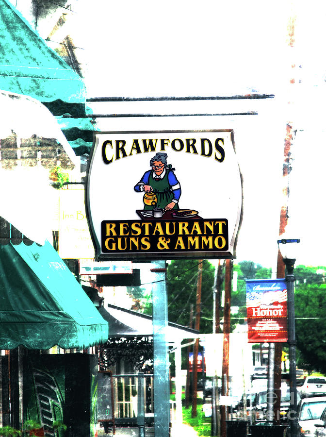 Restaurant Photograph - Restaurant Guns and Ammo by Steven Digman Restaurant Photograph - Restaurant Guns and Ammo by Steven Digman