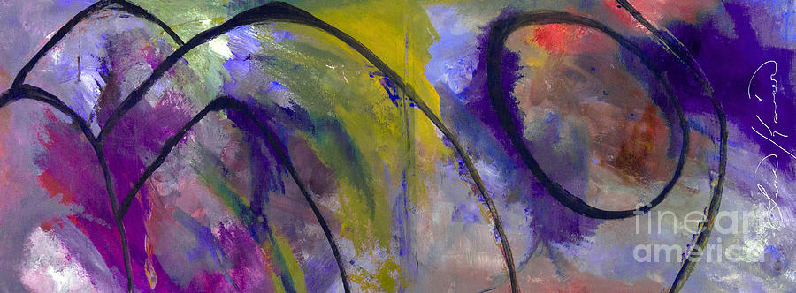 Restful Weekend Abstract Painting Painting by Lisa Kaiser