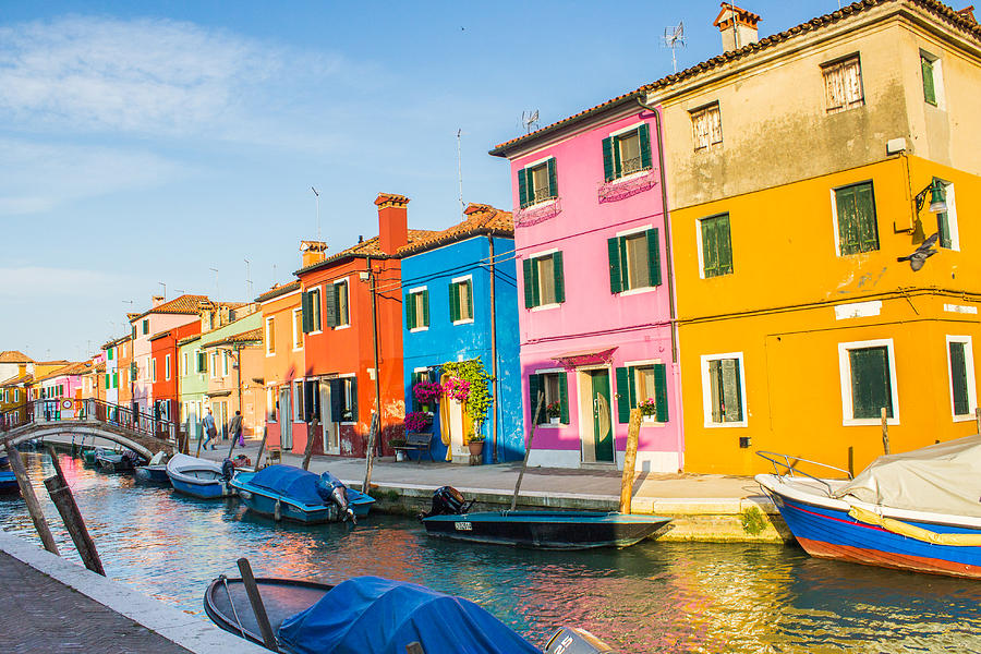 Resting boats in Burano Photograph by Lisa Lemmons-Powers