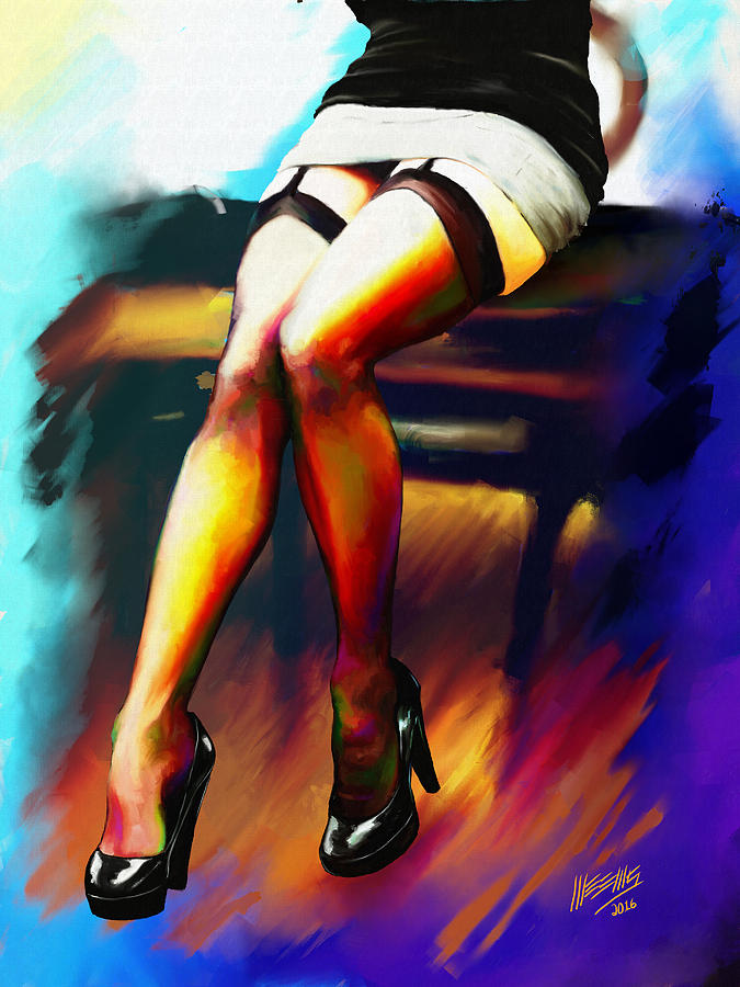 Legs Painting - Resting by Dillan Weems Legs Painting - Resting by Dillan Weems