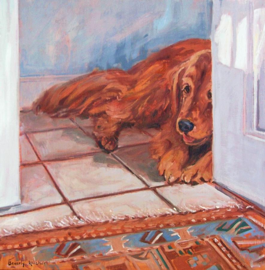 Portrait Painting - Resting Nook by Beverly Klucher