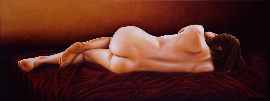 Resting Nude Painting by Horacio Cardozo
