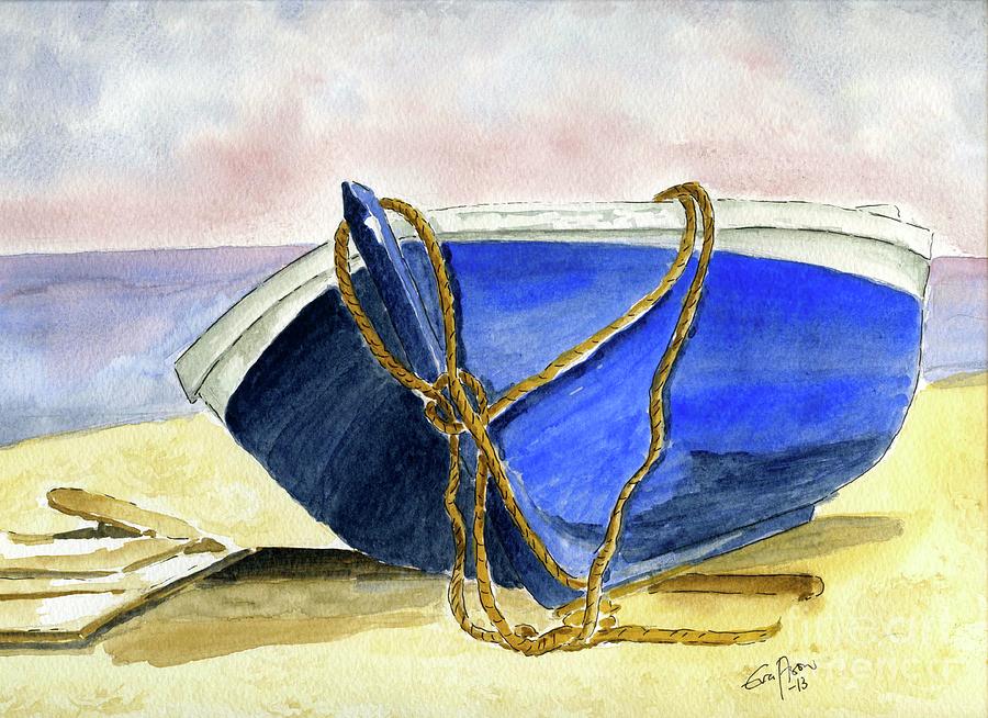 Resting on the beach Painting by Eva Ason