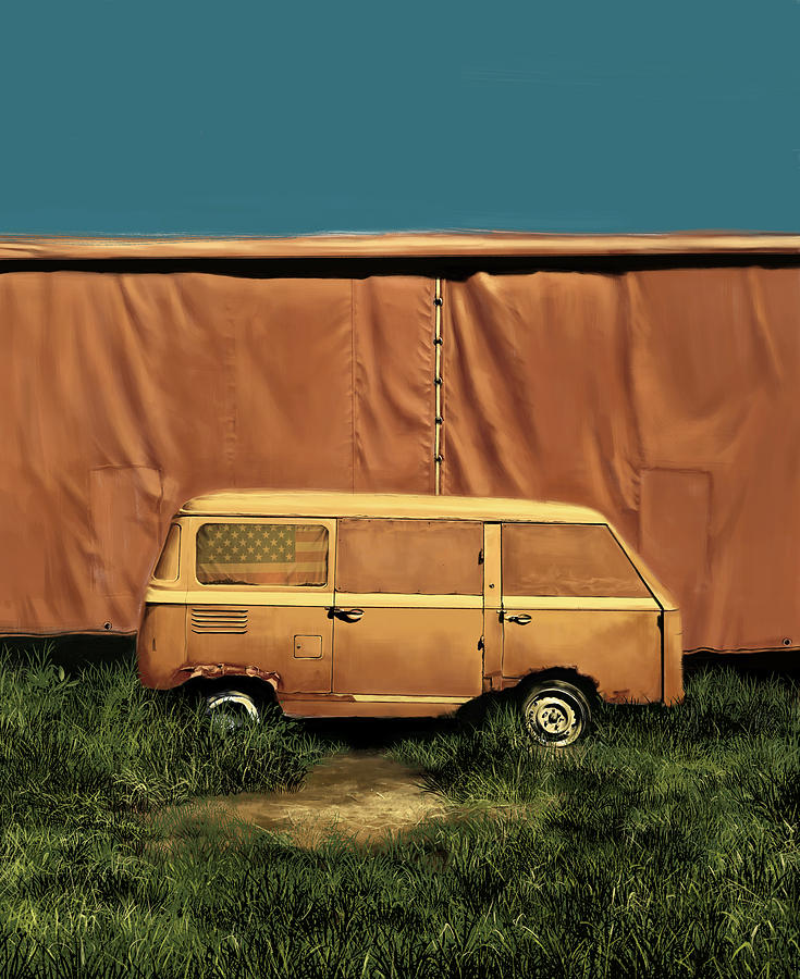 Resting van Painting by Bekim M