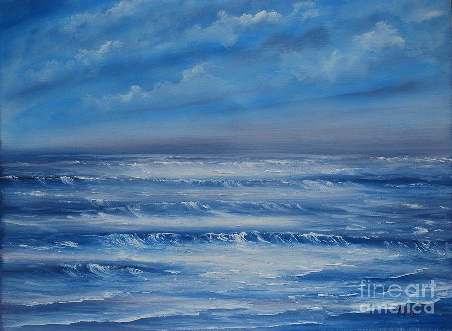 Restless Sea Painting by Avril Brand