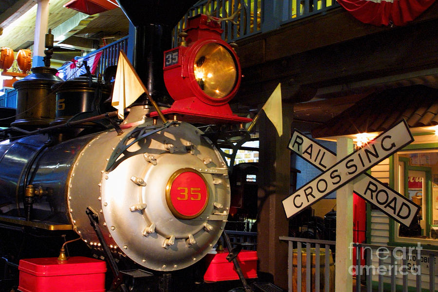 Restored Train Engine Photograph by Linda Phelps