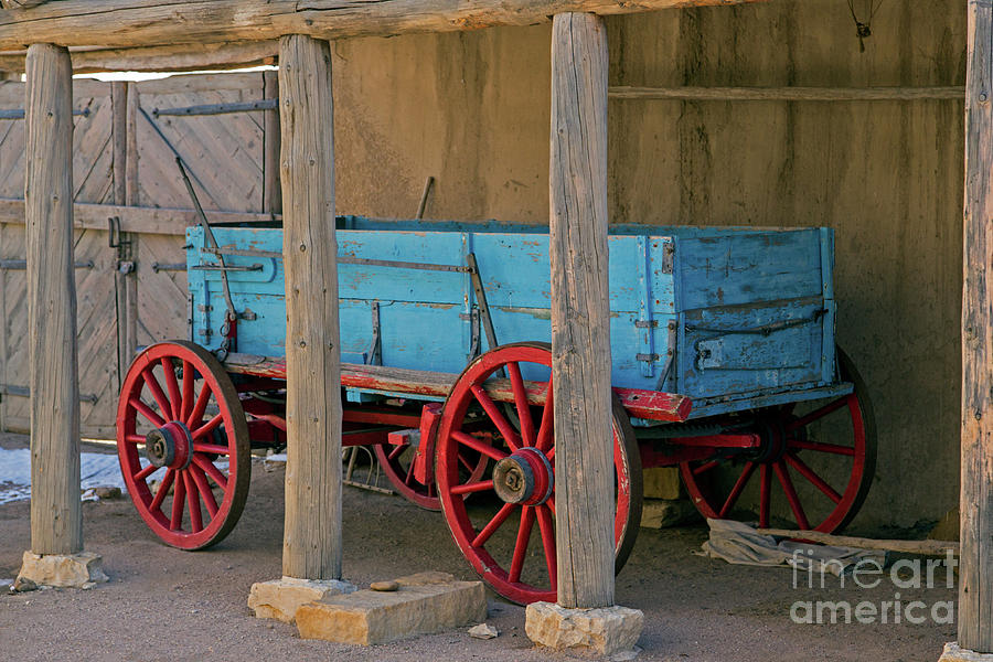 Restored wagon Bents Old Fort Photograph by Fred Stearns