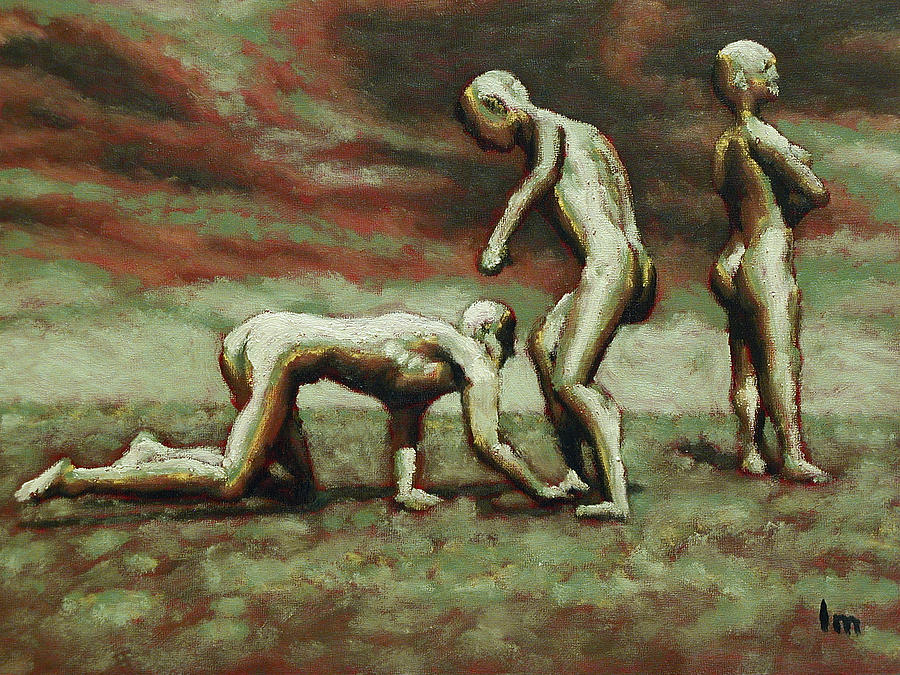 Oil Painting - Restraining Order by Leo Mazzeo