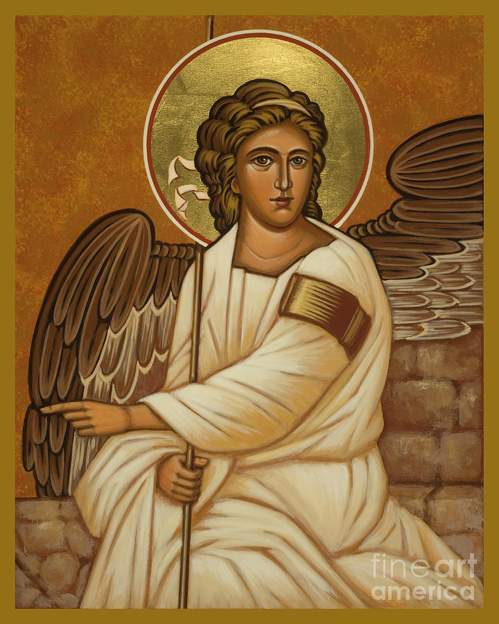Resurrection Angel - JCREA Painting by Joan Cole