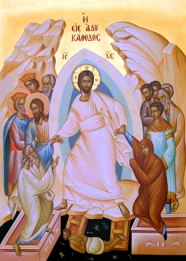 Resurrection Story Painting by Munir Alawi