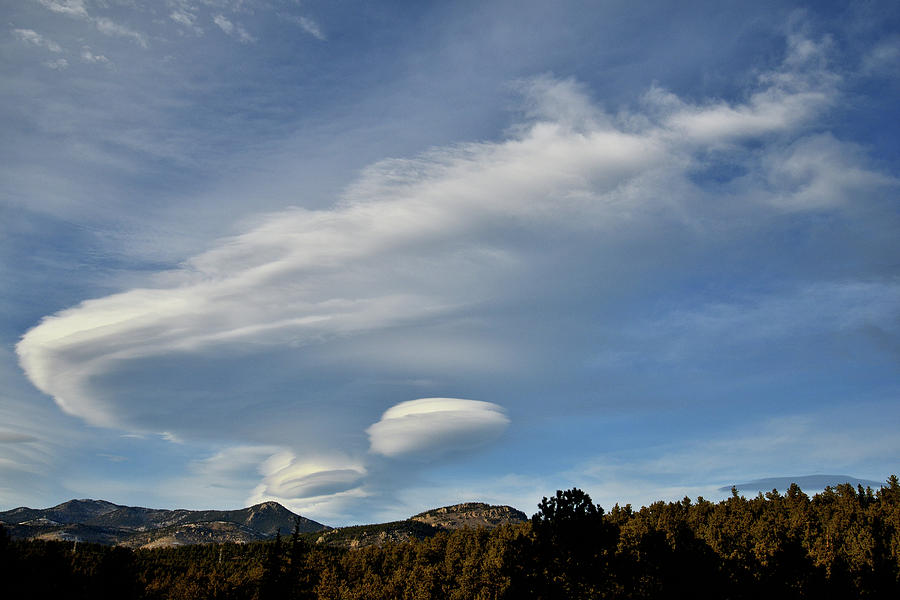 Reticular Clouds Spread over Foothills of Denver Photograph by Ray Mathis
