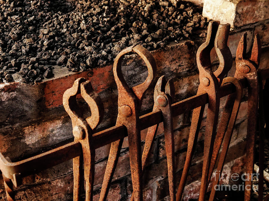 Retired Blacksmith Tools #2 Photograph by Lexa Harpell