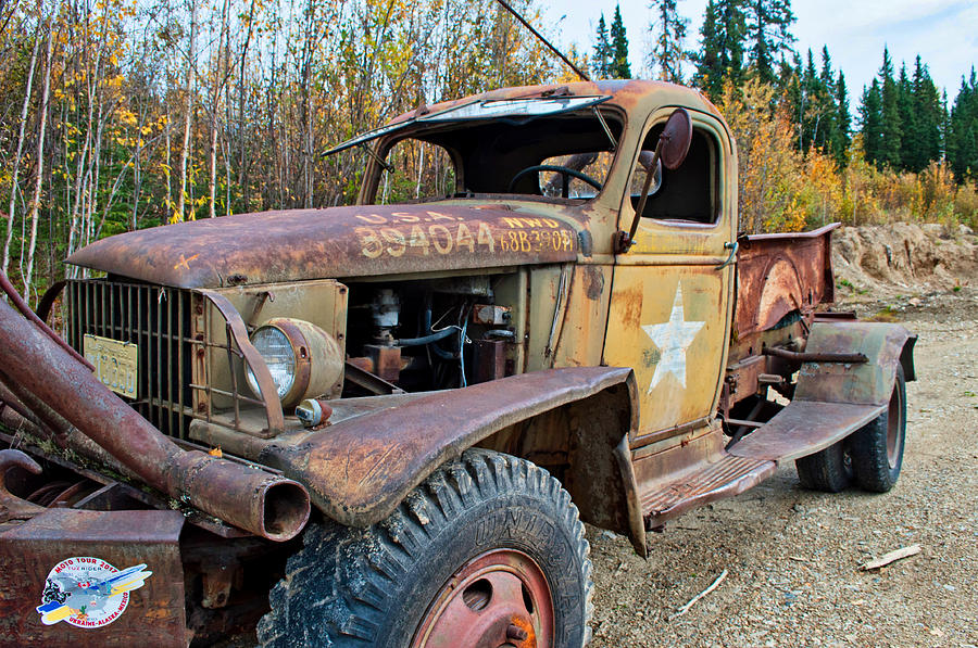 Fall Photograph - Retired Military Truck 3 by Cathy Mahnke