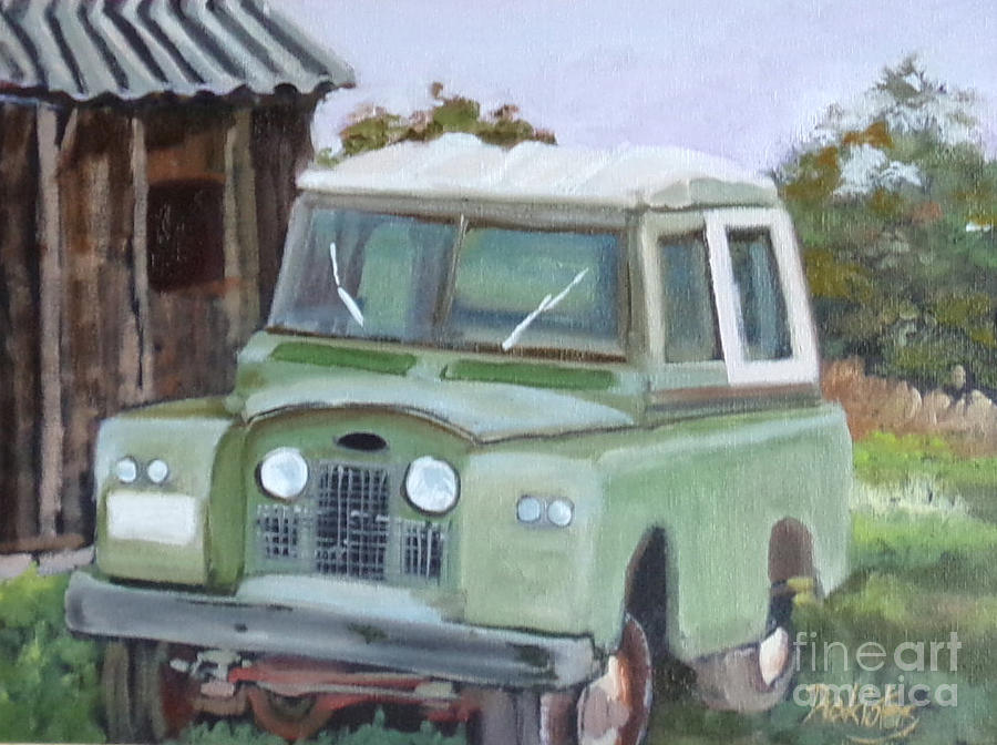 Landscape Painting - Retired Rover by Alicia Drakiotes