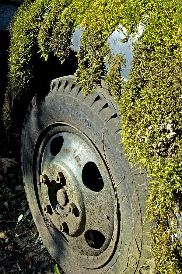 Tire Photograph - Retired by Sara Stevenson