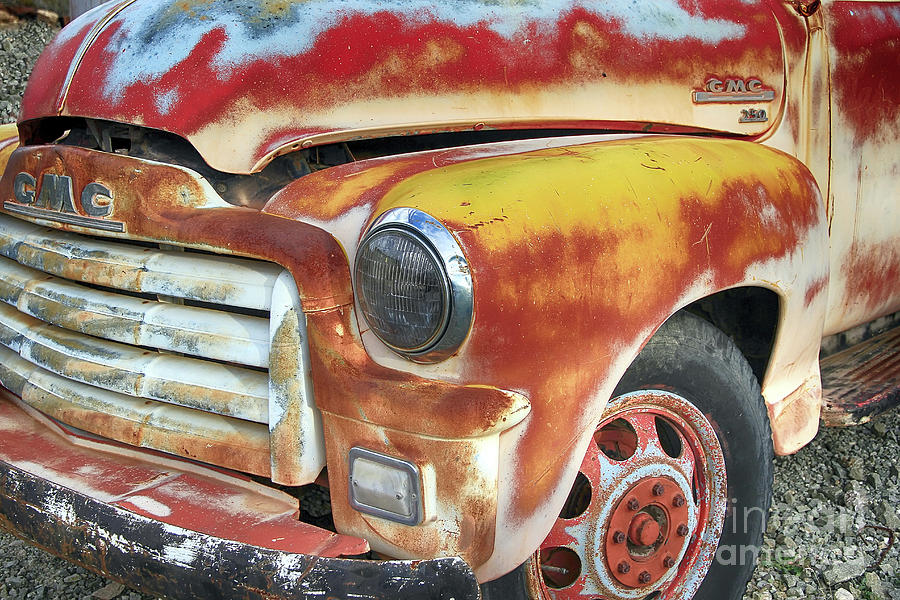 Retired Vintage GMC Truck Photograph by Teresa Zieba
