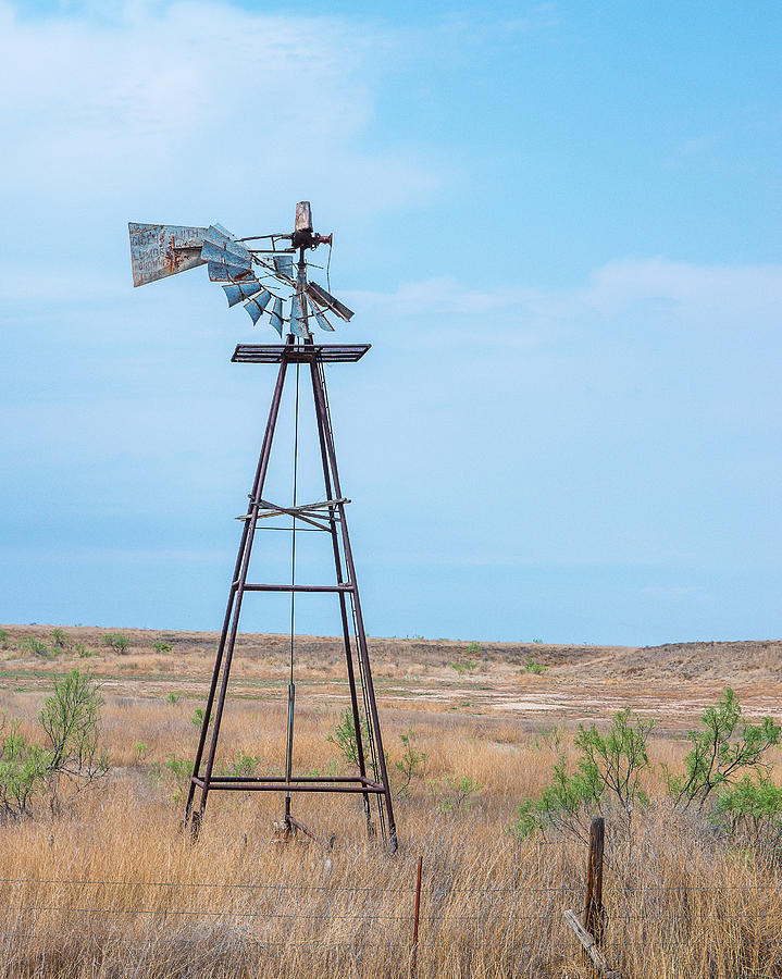 Retired Windmill Photograph by Adam Reinhart