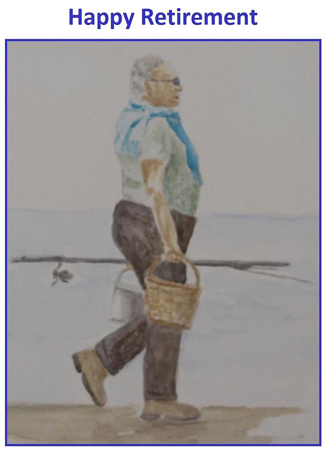 Retirement card for a man Painting by David Capon