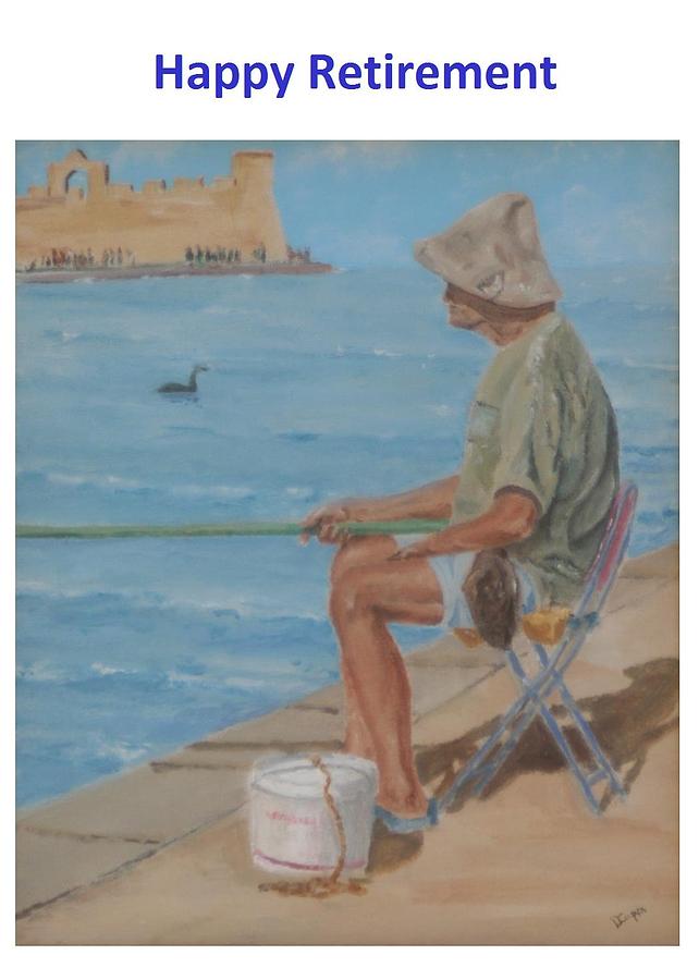 Retirement fishing Painting by David Capon
