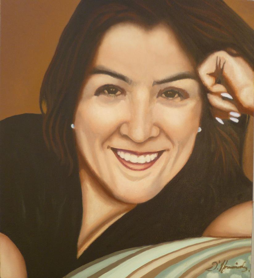 Retrato de Rocio Painting by Fernando A Hernandez