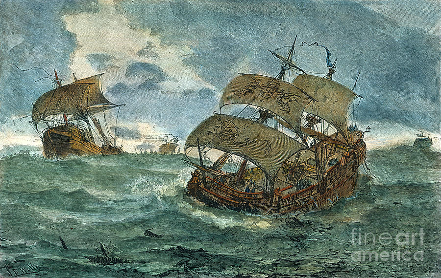 Retreat Of Spanish Armada, 1588 Photograph by Granger