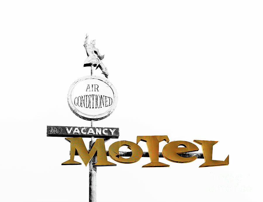 Motel Painting - Retro American Motel by Mindy Sommers