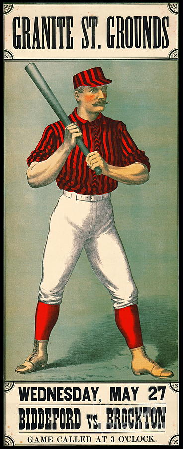 Retro Baseball Game Ad 1885 Photograph by Padre Art