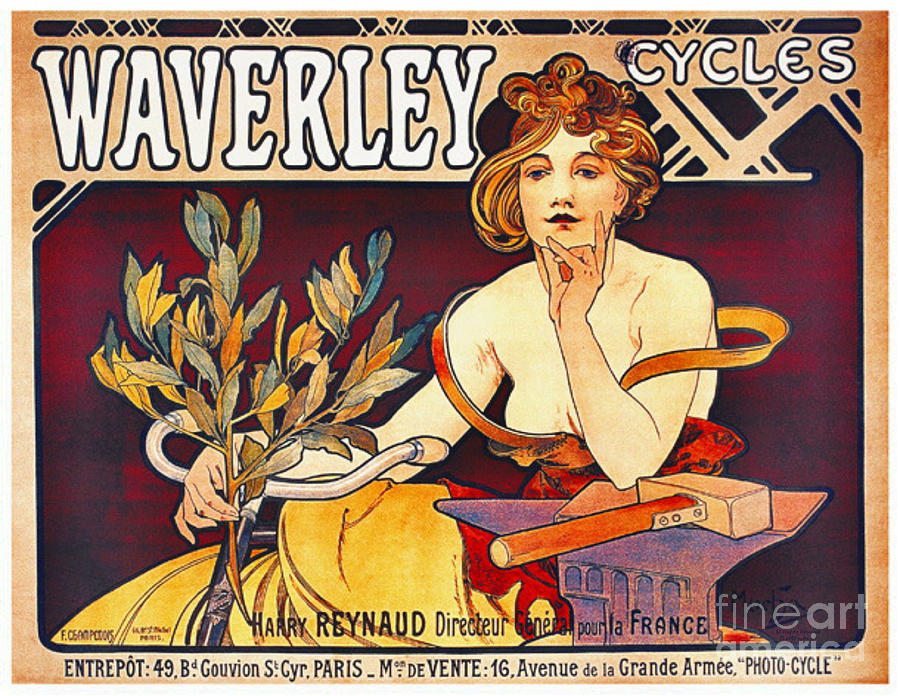 Retro Bicycle Ad 1899 Photograph by Padre Art