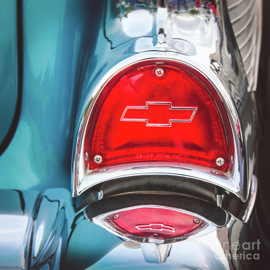 Retro Chevy Tail Light Photograph by Colleen Kammerer