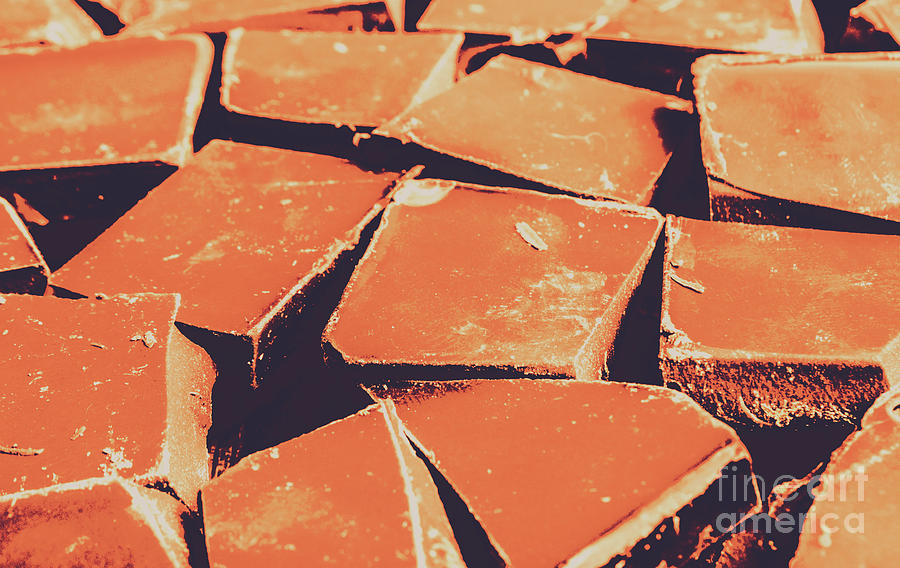 Retro chocolate squares Photograph by Jorgo Photography