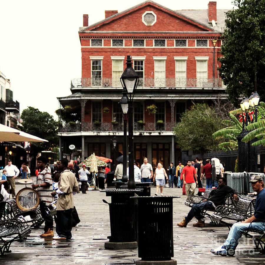 Retro Jackson Square New Orleans Photograph by John Rizzuto