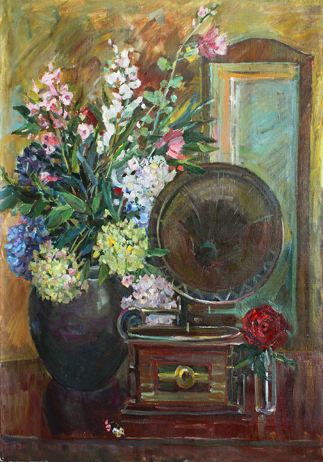 Still Life Painting - Retro by Juliya Zhukova