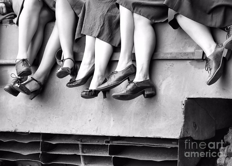 Retro Legs and Shoes Photograph by Jimmy Ostgard