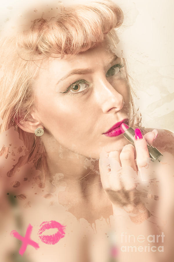 Retro makeup pin-up Photograph by Jorgo Photography