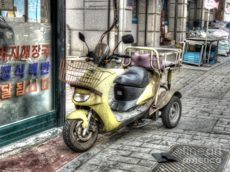 retro moped