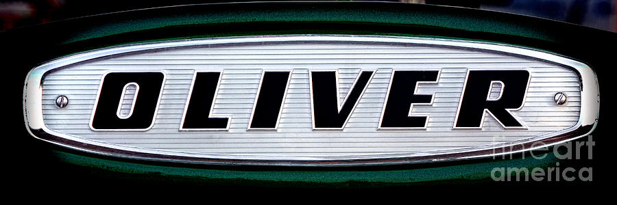 Retro Oliver Tractor Nameplate  Photograph by Olivier Le Queinec