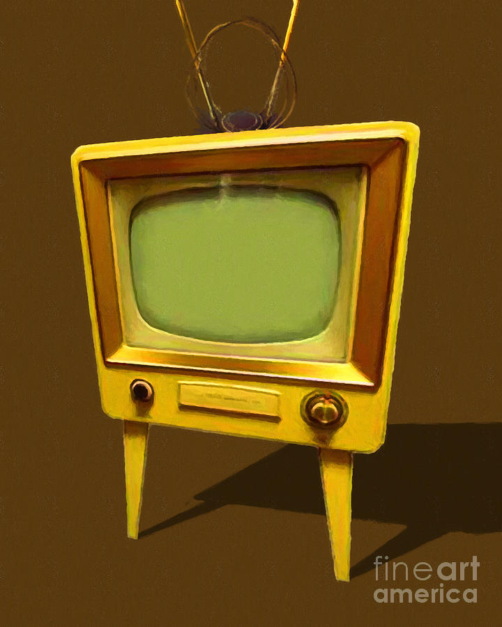 Retro Television With Rabbit Ears 20150905 Photograph by Wingsdomain Art and Photography