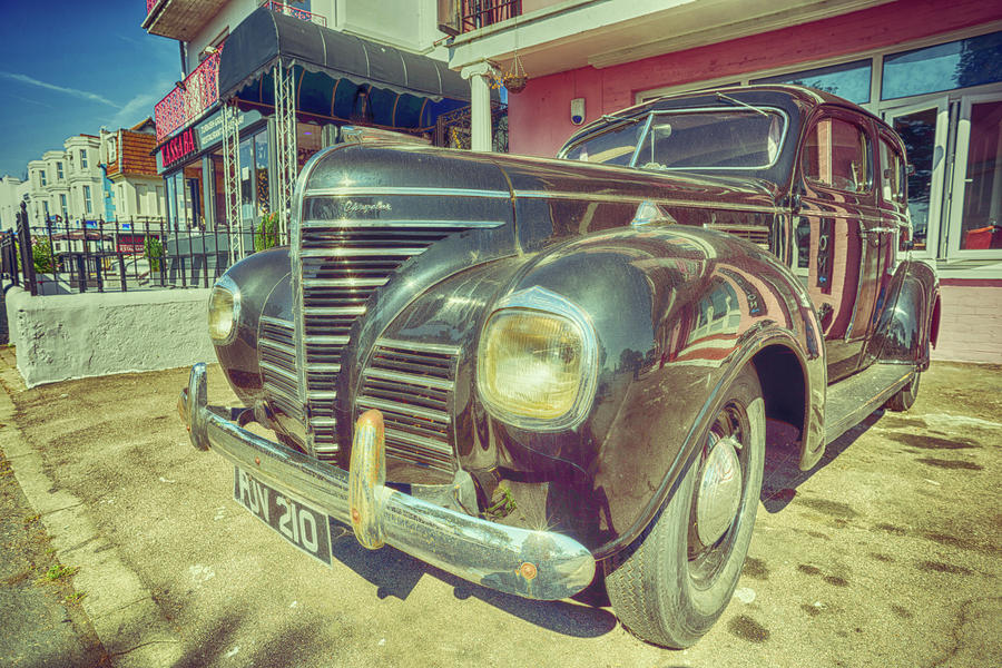 Retro Vintage Chrysler in Color Photograph by John Williams