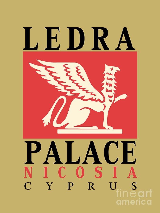 Retro vintage Ledra Palace Hotel Nicosia Cyprus Digital Art by Heidi De Leeuw