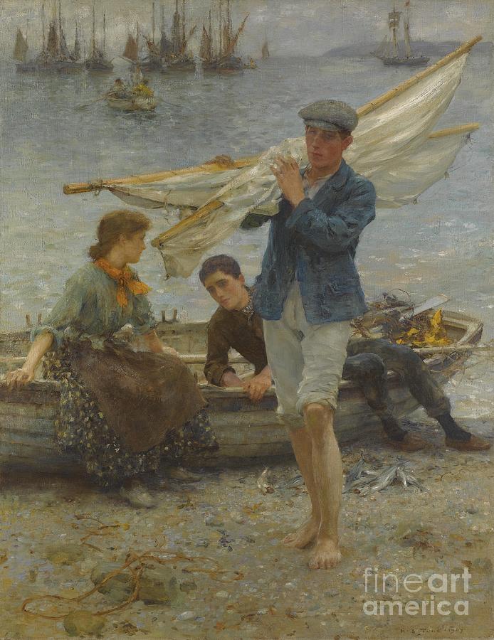 Return From Fishing Painting by Celestial Images