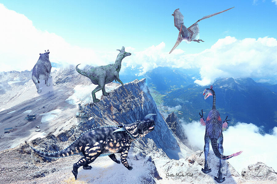 Return of the Dinos Digital Art by Jutta Maria Pusl