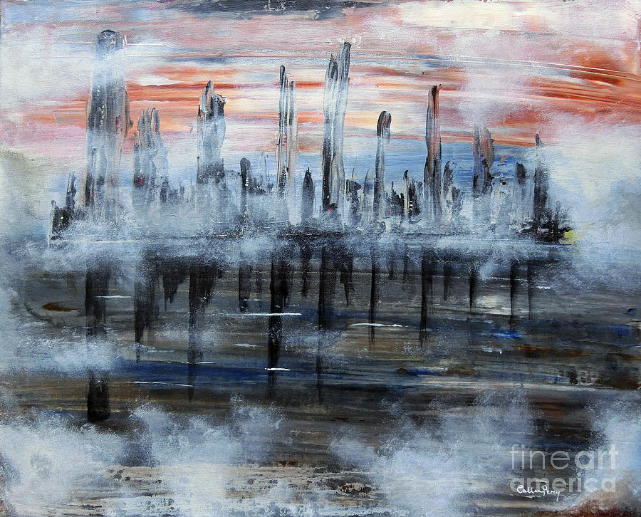Abstract Painting - Return To Flooded World by Callan Art