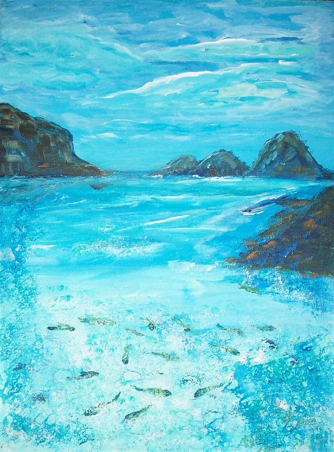 Return to the Blue Lagoon Painting by Mary Sedici