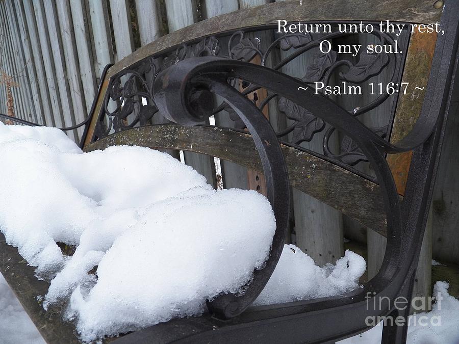 Return Unto Thy Rest Photograph by Corinne Elizabeth Cowherd