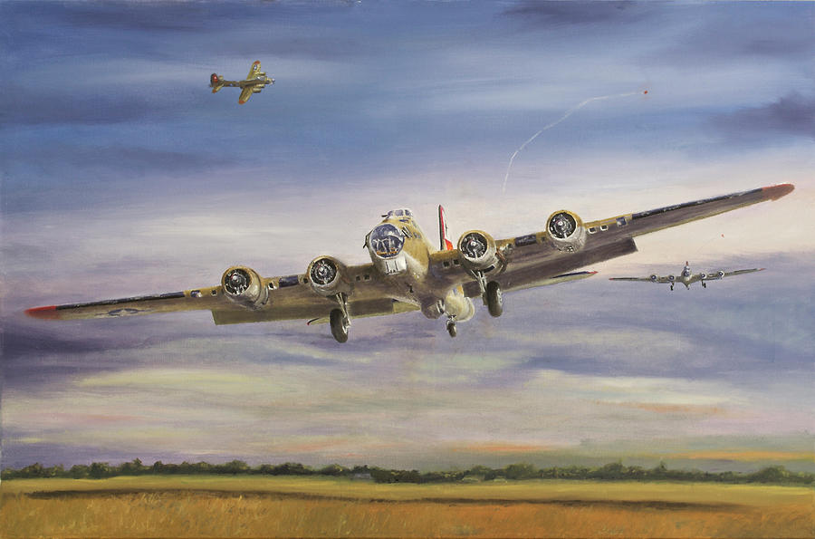 Aviation Painting - Returning Home by Don Wilkie
