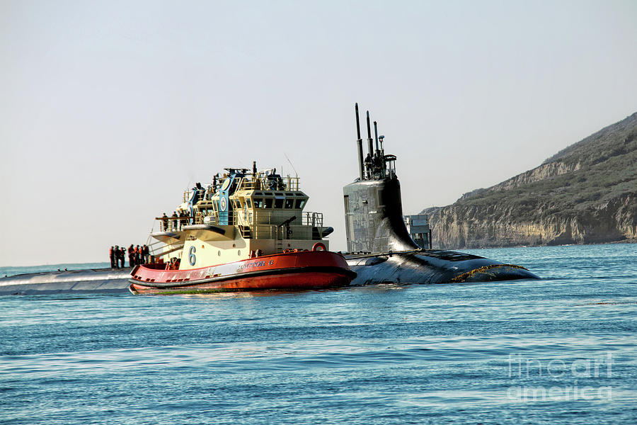 Returning Submarine Photograph by Robert Bales