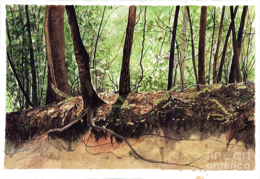 Trees Painting - Returning to your roots by Carla Dabney Trees Painting - Returning to your roots by Carla Dabney