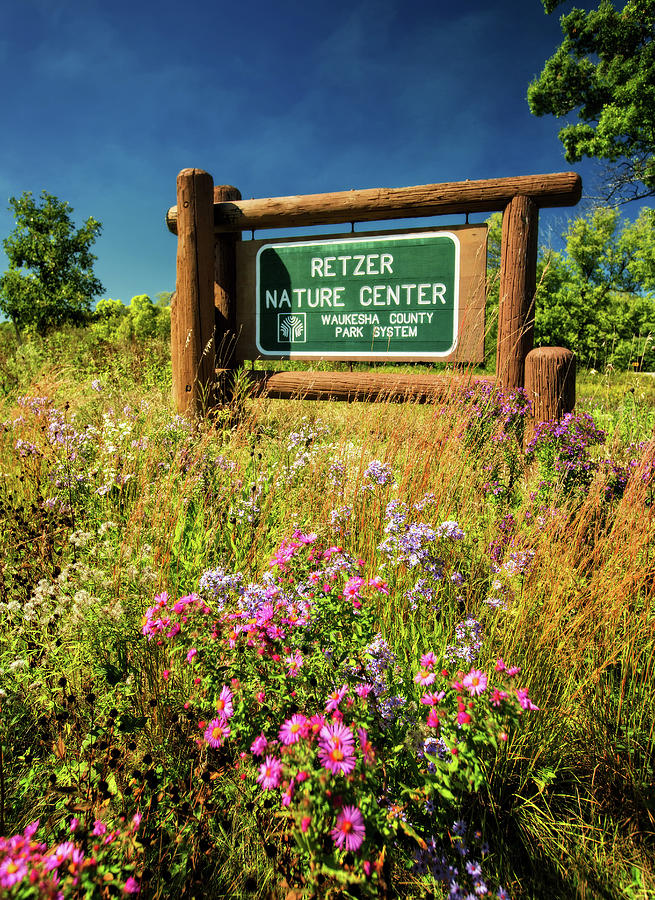 Retzer Nature Center Entrance Sign Photograph by Jennifer Rondinelli Reilly - Fine Art Photography