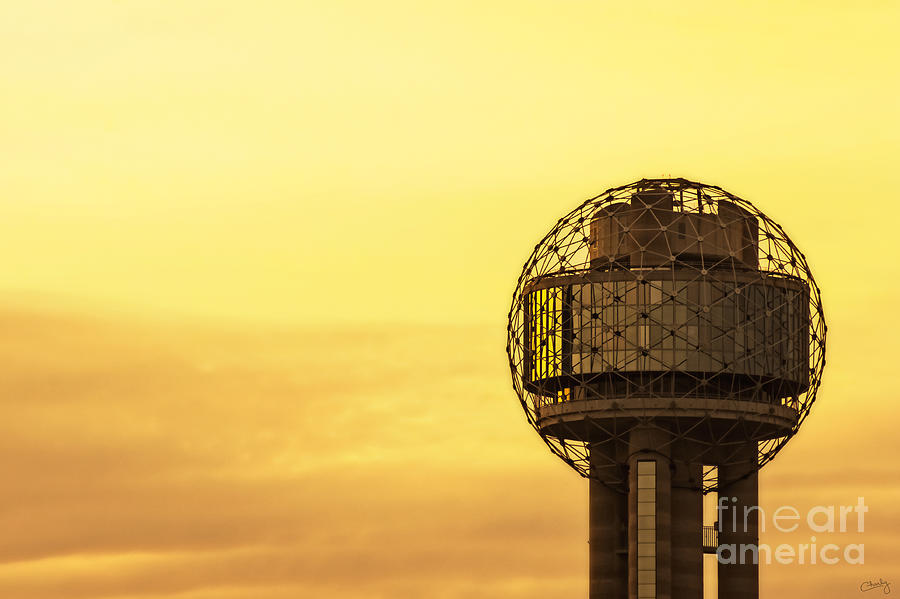 Reunion Tower at Sunrise Photograph by Imagery by Charly