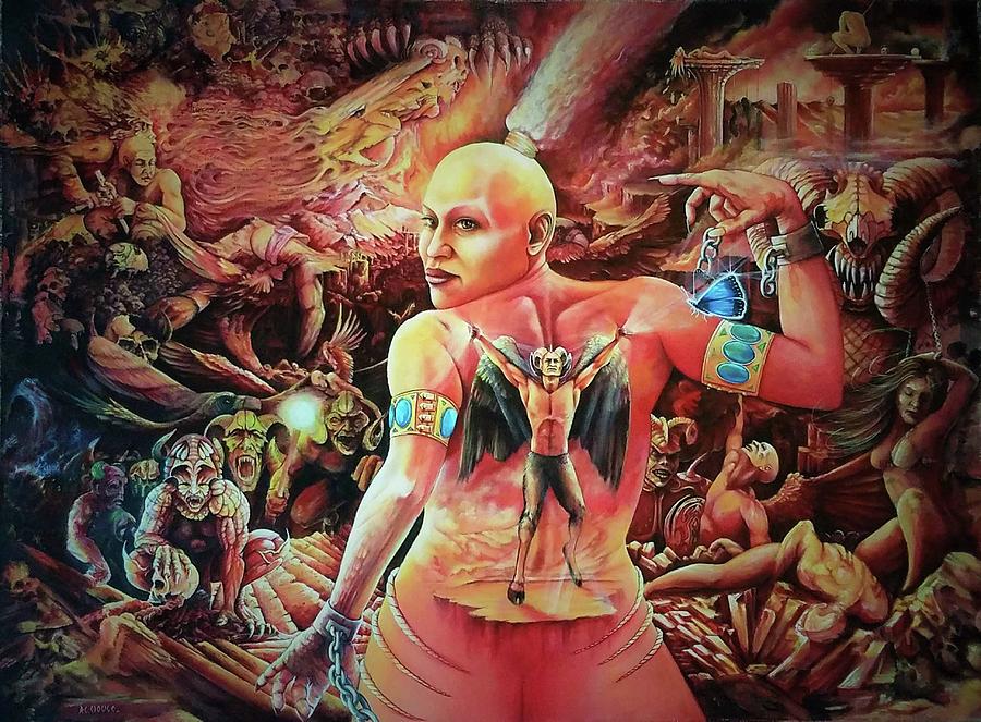 Religious Painting - Revelations Ninteen Sixteen by DC Houle Religious Painting - Revelations Ninteen Sixteen by DC Houle